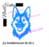 Aufkleber Schäferhund 15-15