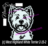 Aufkleber West Highland White Terrier 2-15