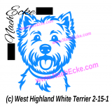 Aufkleber West Highland White Terrier 2-15