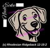 Aufkleber Rhodesian Ridgeback 12-15