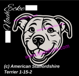 Sticker American Stafford Nr. 1-15