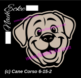 Aufkleber Cane Corso 6-15