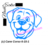 Aufkleber Cane Corso 6-15