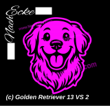 Aufkleber Golden Retriever 13