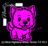 Aufkleber West Highland White Terrier 7