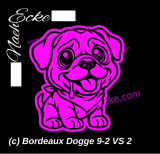Aufkleber Bordeaux Dogge 9