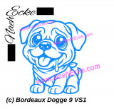 Aufkleber Bordeaux Dogge 9