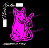 Aufkleber Bullterrier 7