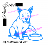 Aufkleber Bullterrier 8