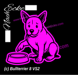 Aufkleber Bullterrier 8