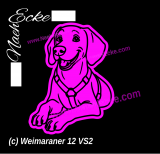 Aufkleber Weimaraner 12
