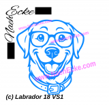Aufkleber Labrador 18