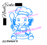 Aufkleber Elefant 9