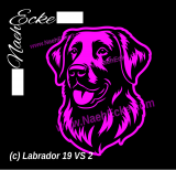 Aufkleber Labrador 19 (Labradormix)