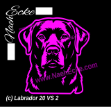 Aufkleber Labrador 20