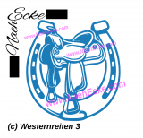 Aufkleber Westernreiten 3