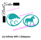 Aufkleber Infinity Westernreiten 2