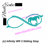 Aufkleber Infinity Westernreiten 3