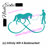Aufkleber Infinity Westernreiten 4 Bodenarbeit