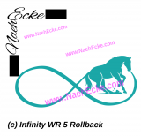 Aufkleber Infinity Westernreiten 5 Rollback