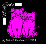 Aufkleber Britisch Kurzhaar 11-11