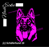 Aufkleber Schäferhund 16