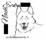 Aufkleber Schäferhund 04