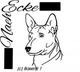 Aufkleber Basenji 1 