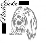 Aufkleber Bearded Collie 1