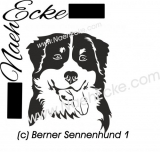 Aufkleber Berner Sennenhund 1 