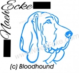 Aufkleber Bloodhound 