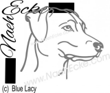 Aufkleber Blue Lacy 