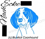 Aufkleber Bluetick Coonhound 