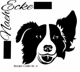 Aufkleber Border Collie 06