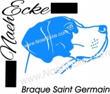Aufkleber Braque Saint Germain 