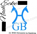 Aufkleber Brandzeichen British Hanoverian