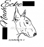 Aufkleber Bullterrier 2