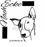 Aufkleber Bullterrier 3