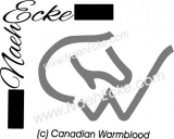 Aufkleber Brandzeichen Canadian Warmblood 