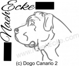 Aufkleber Dogo Canario 2 