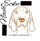 Aufkleber English Coonhound 1 