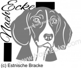 Aufkleber Estnische Bracke / Estnischer Laufhund 