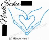Sticker Hand Heart 