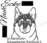 Aufkleber Jämthund 2 / Elchhund 