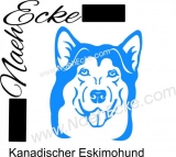 Aufkleber Kanadischer Eskimohund 