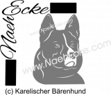 Aufkleber Karelischer Bärenhund 