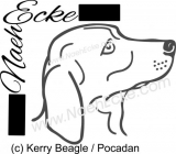 Aufkleber Kerry Beagle / Pocadan 