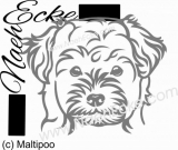 Aufkleber Maltipoo 