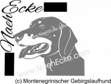 Aufkleber Montenegrinischer Gebirgslaufhund 