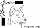 Aufkleber Neuguinea-Dingo 